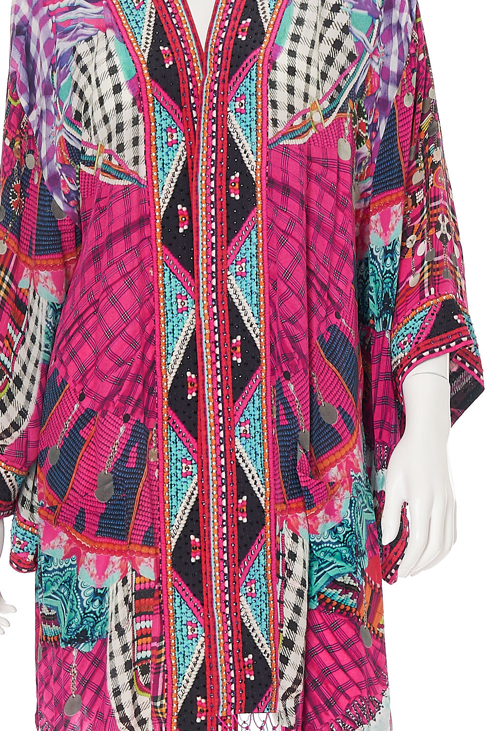 KIMONO WITH TIE BELT