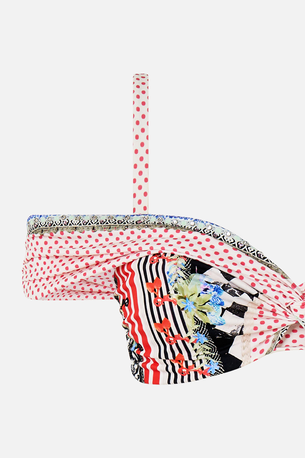 BUSTIER TOP WITH FRILL DETAIL