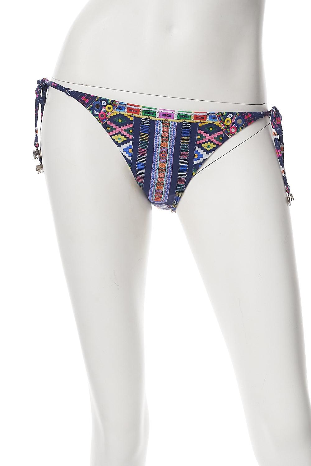 EMBROIDERED TRI BIKINI PANT