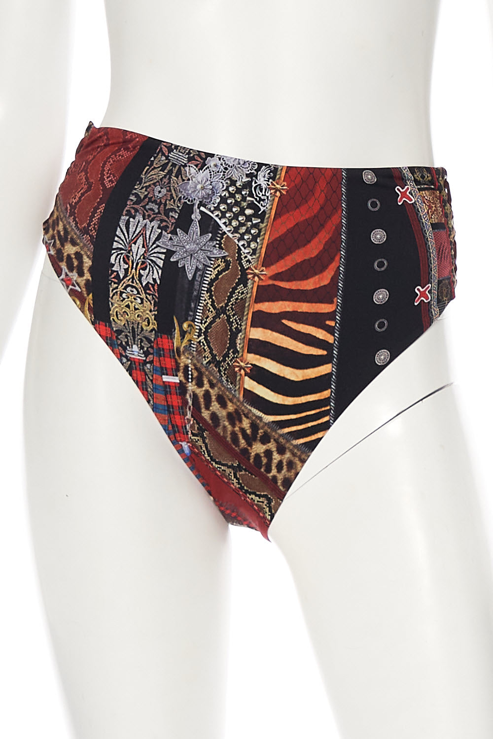 HIGH WAISTED PANT WITH EYELET TRIM