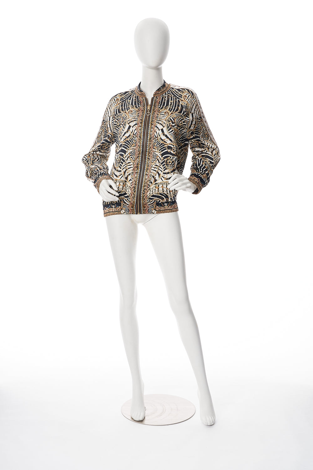 ENCASED ELASTIC RAGLAN BOMBER