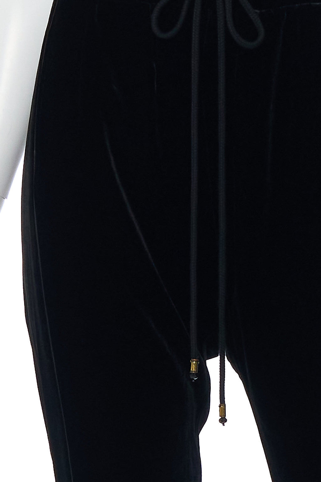 VELVET DROP CROTCH PANT