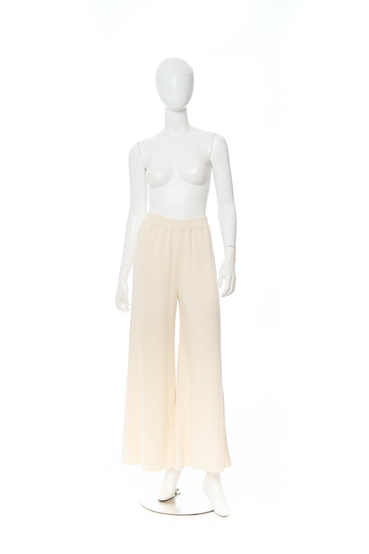 COTTON CASHMERE FLARE PANT