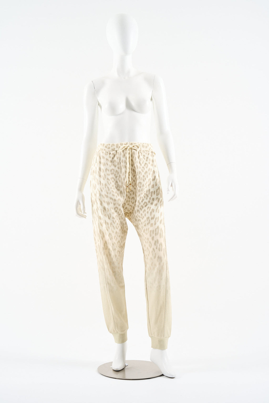 JERSEY AND SILK MIX DROP CROTCH PANT