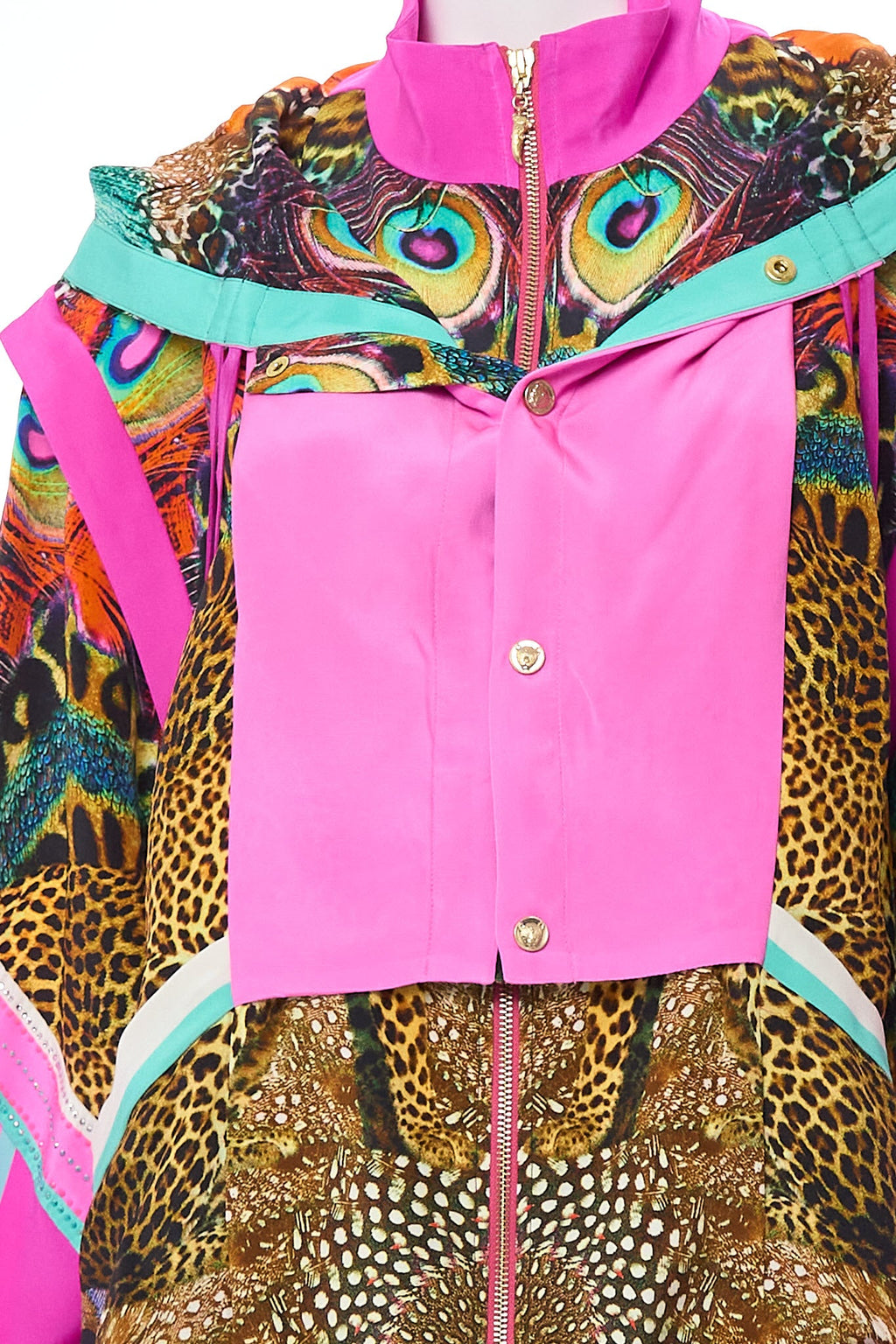 PANEL DETAIL HOODED JACKET