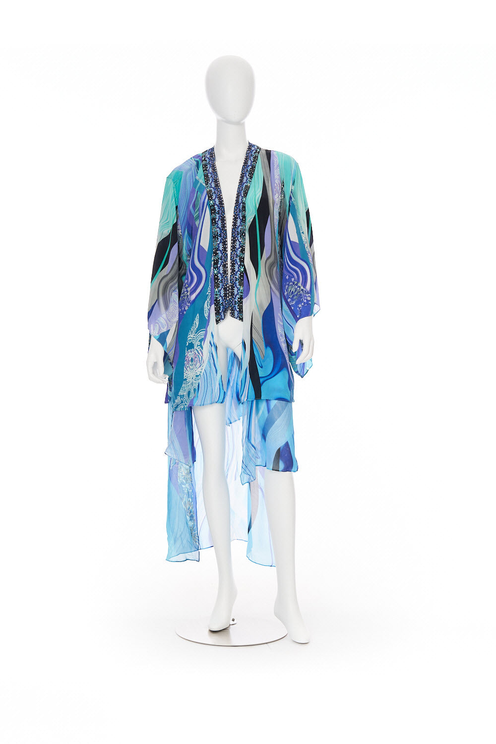 KIMONO W/ LONG UNDERLAYER