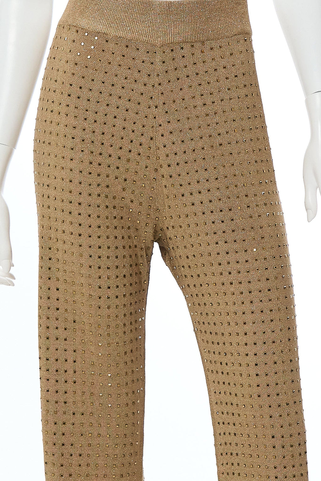 FLARED JACQUARD KNIT PANT