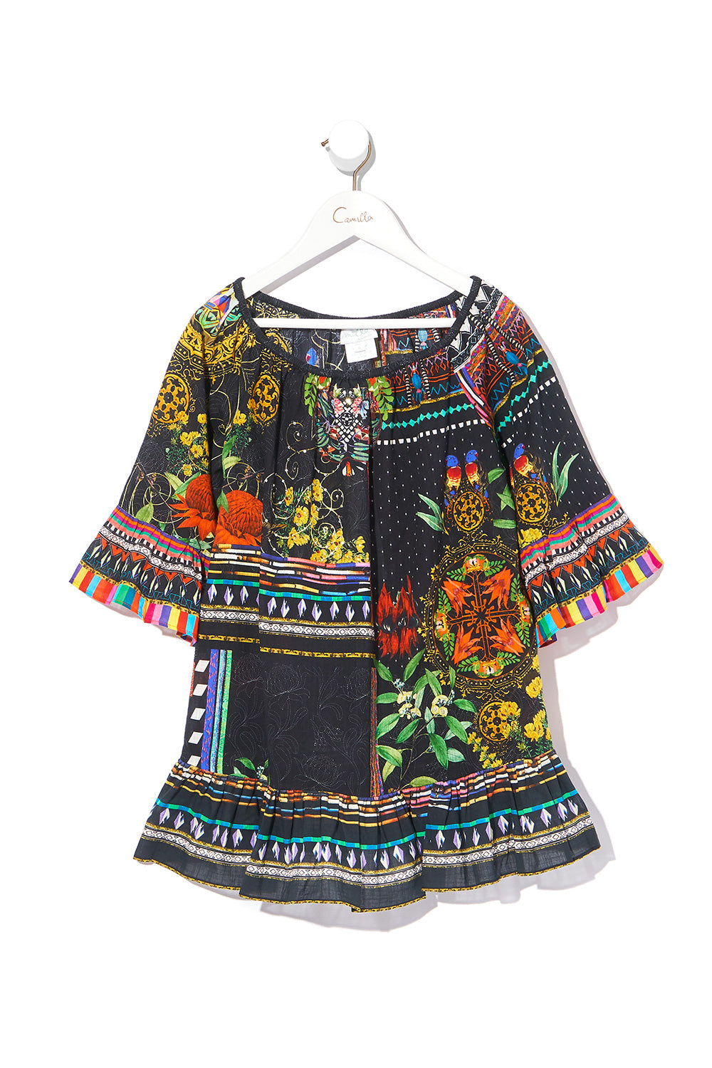 KIDS' A-LINE FRILL DRESS