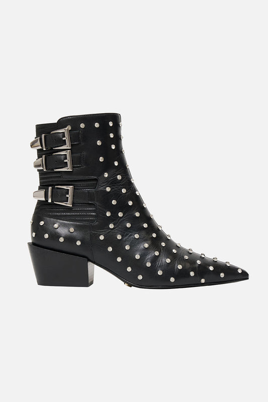 LOW HEEL BUCKLE BOOT