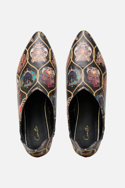 VENETIAN SLIPPER WITH COLLAPSABLE HEEL