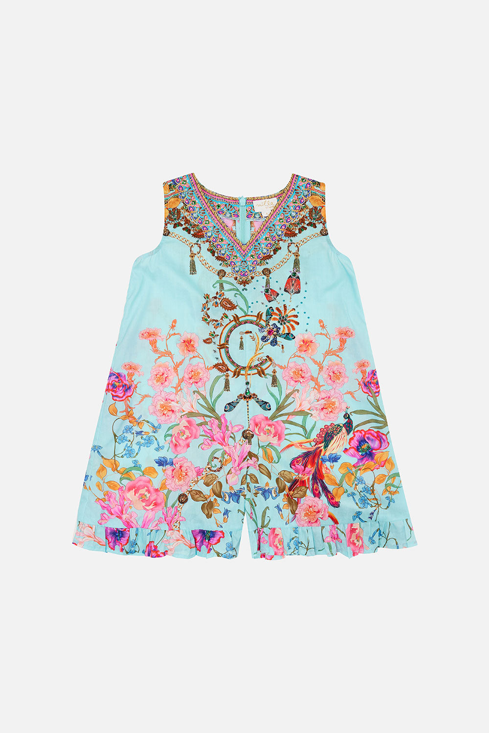 KIDS FRILL HEM PLAYSUIT 4-10