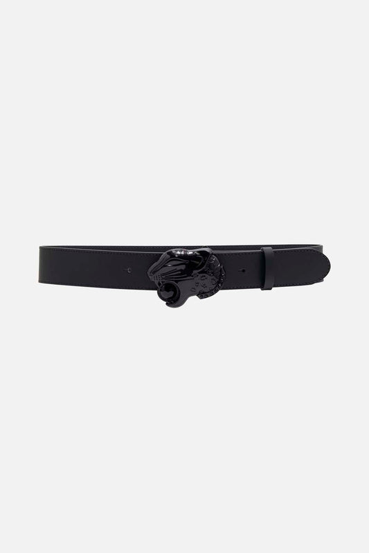 LEOPARD HEAD BUCKLE BELT