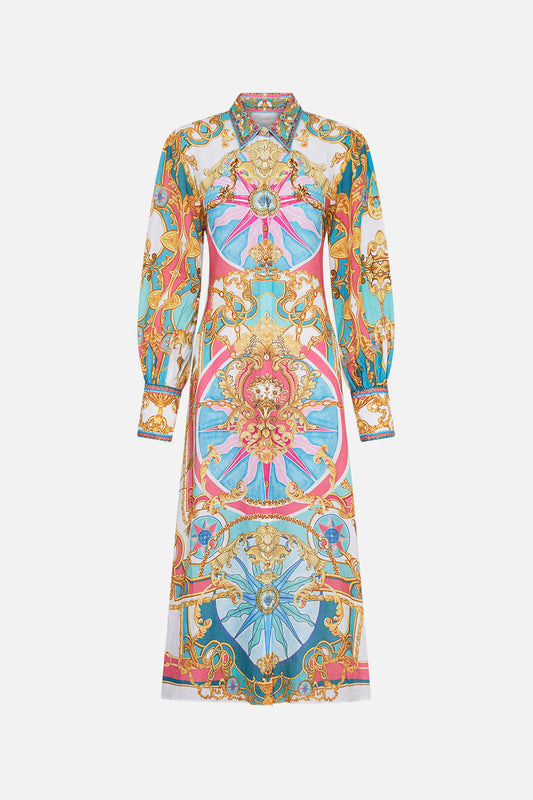 WAIST TIE SHIRT DRESS