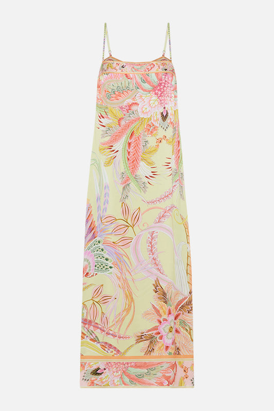 SQUARE NECK MIDI DRESS