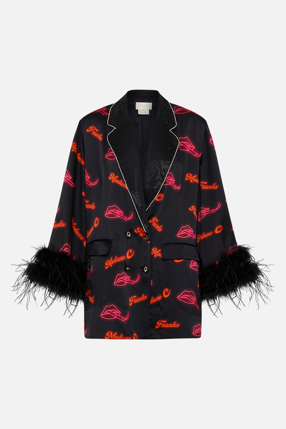 FLARED SLEEVE DOUBLE BREASTED JACKET