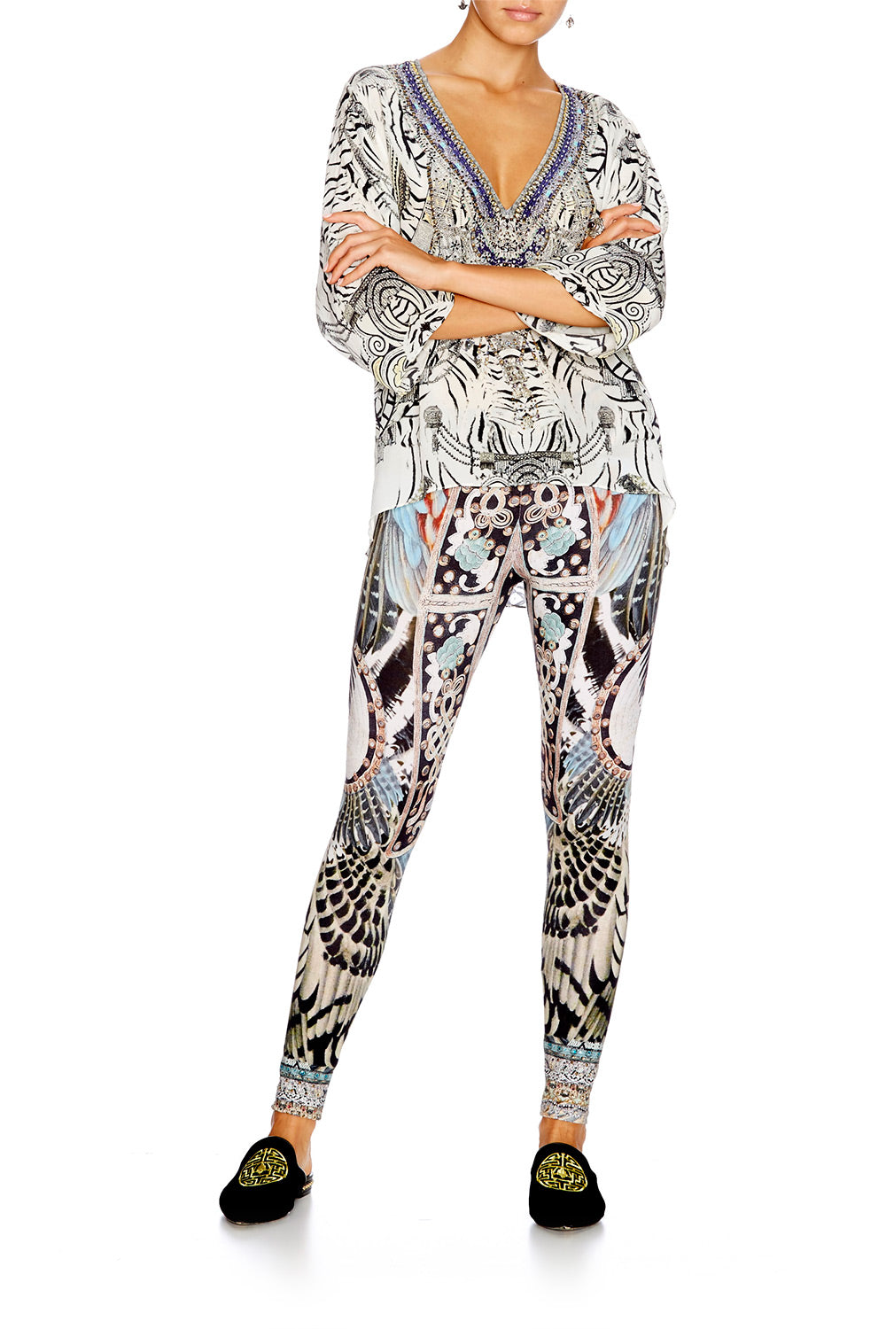 V-NECK OVERSIZED BLOUSE