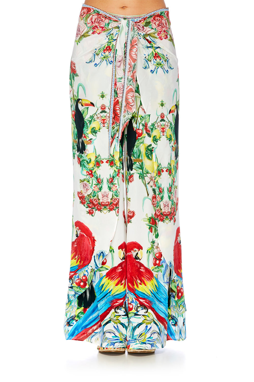 LOOSE TROUSER WITH TIE FRONT