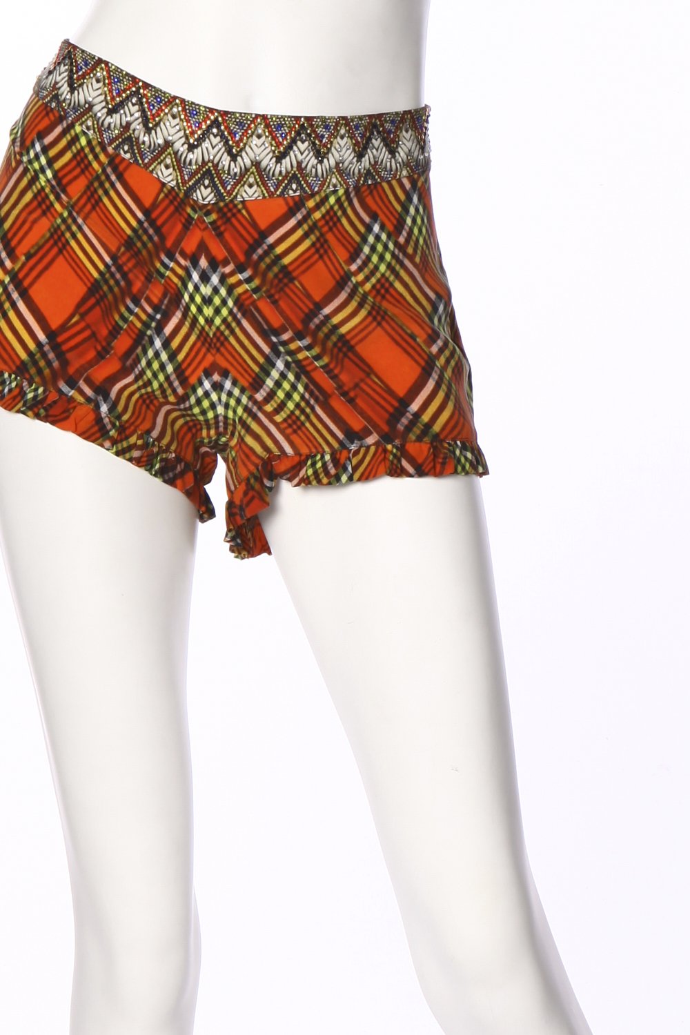 SHORTS WITH FRILL HEM