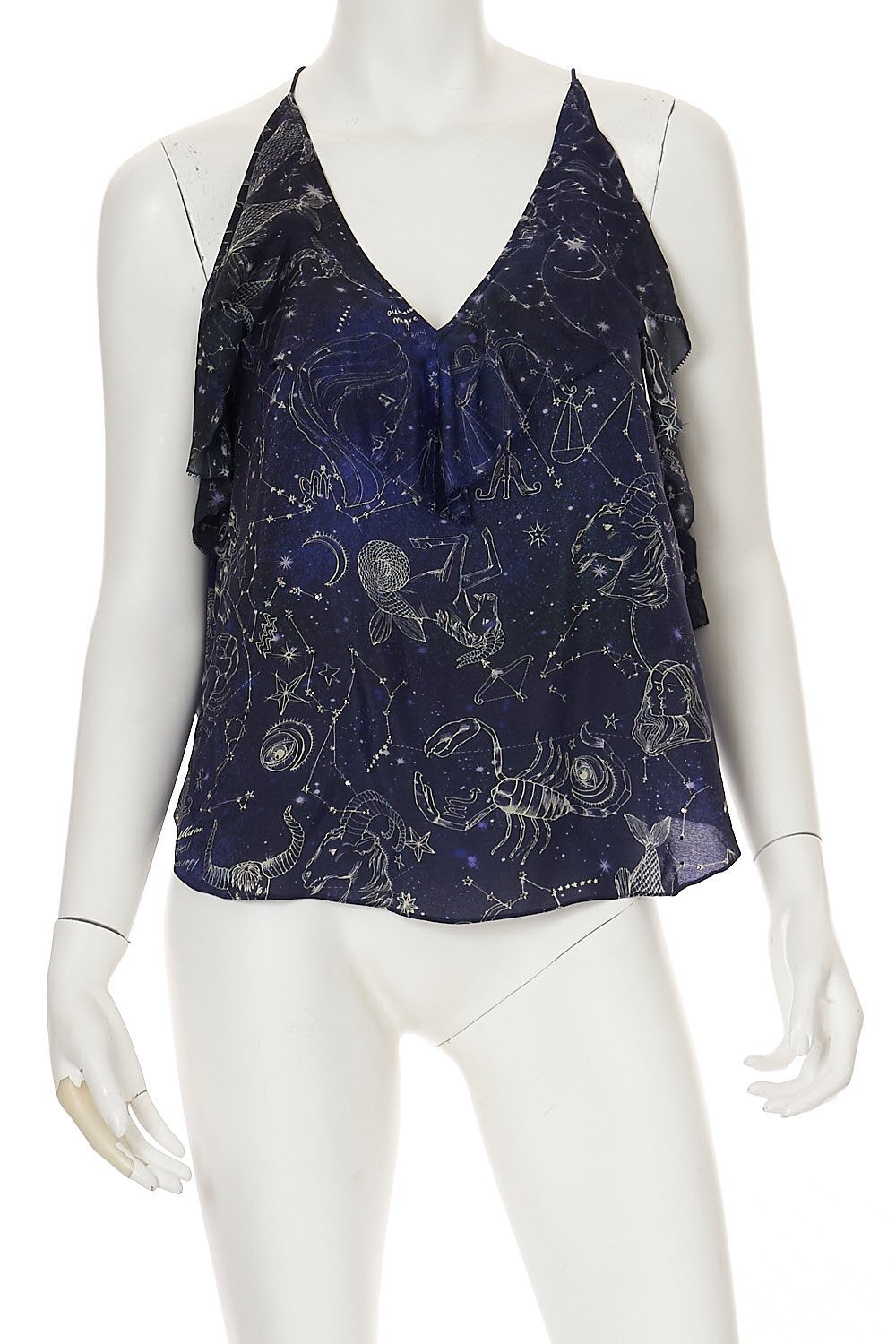 TOP WITH NECKLINE FRILL