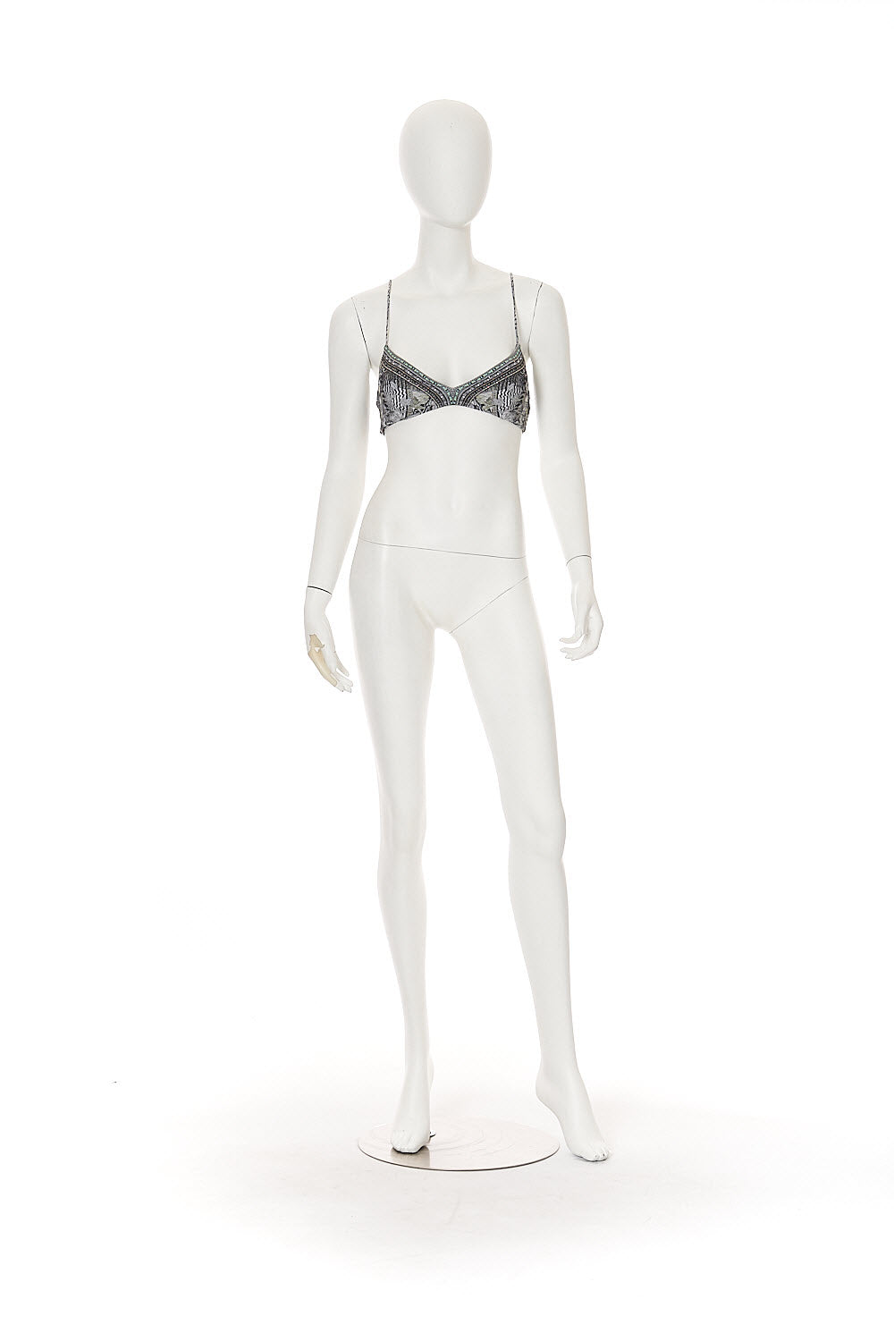 V NECK RUCHED BACK CROP TOP