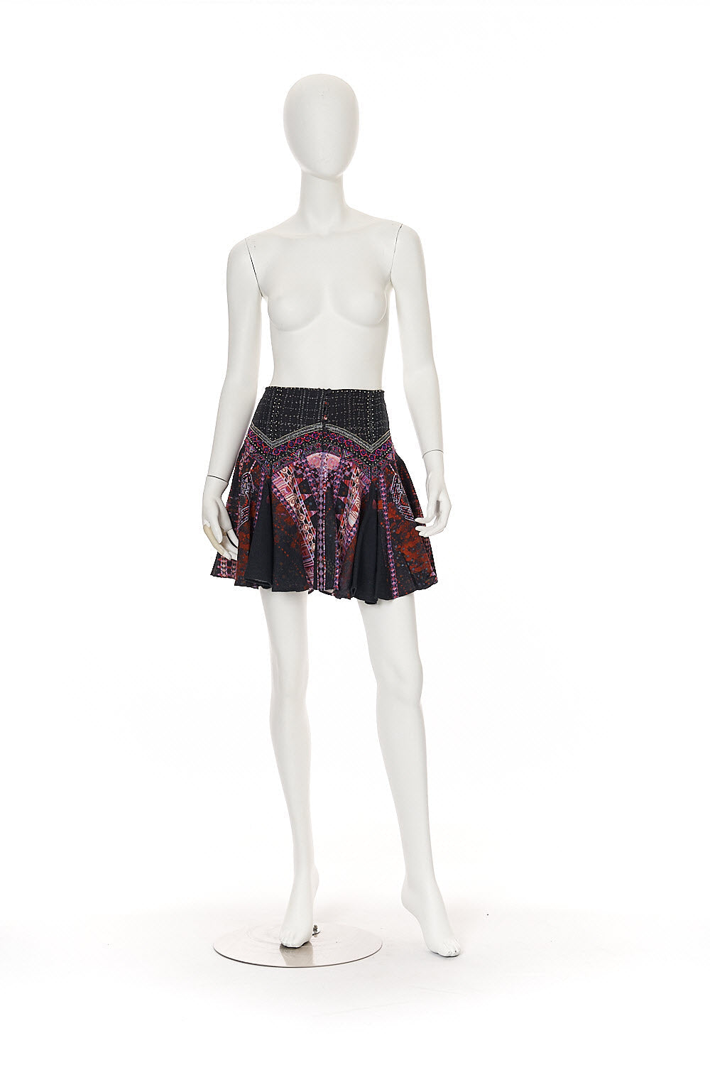 MINI SKIRT WITH SHAPED YOKE