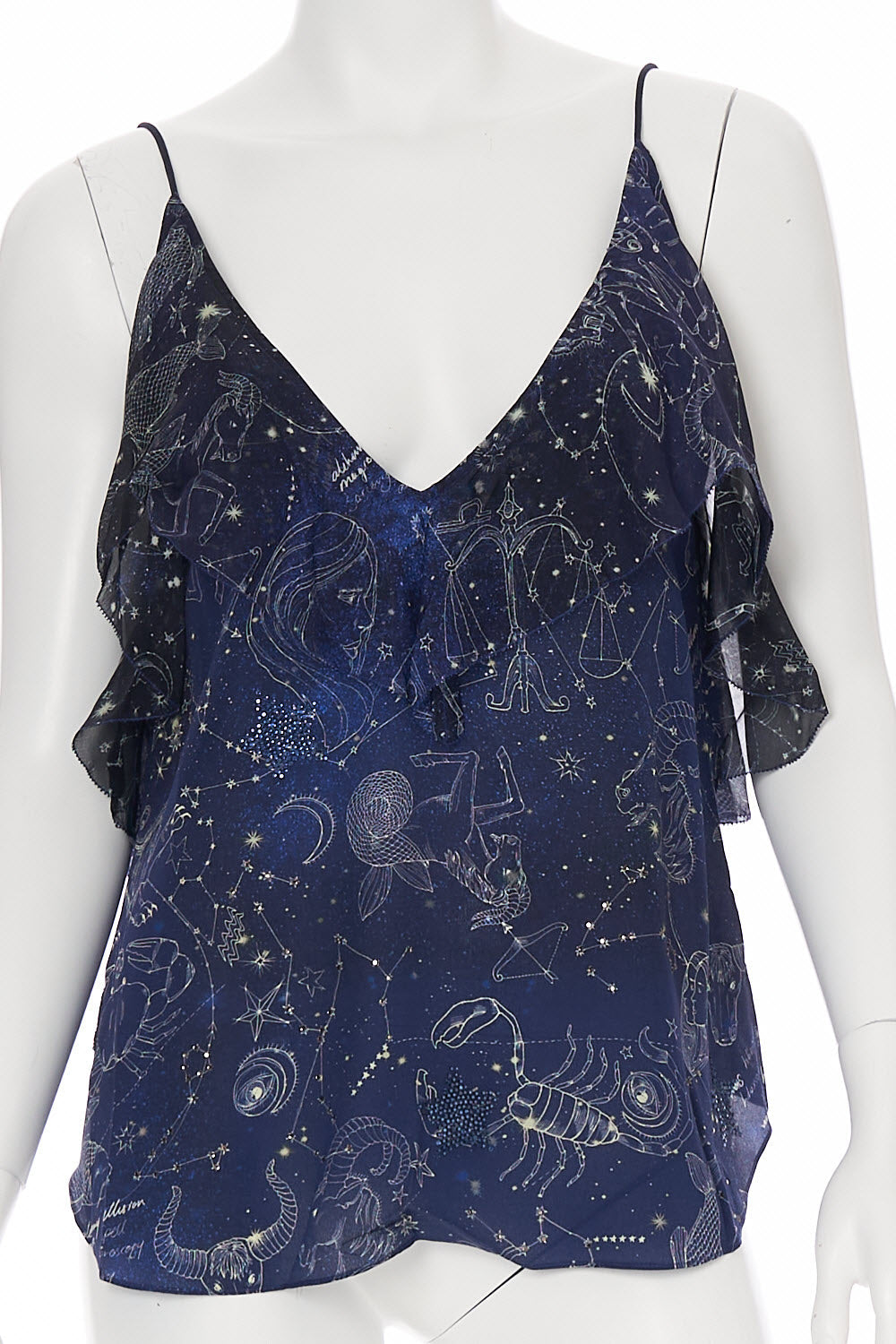 TOP WITH NECKLINE FRILL