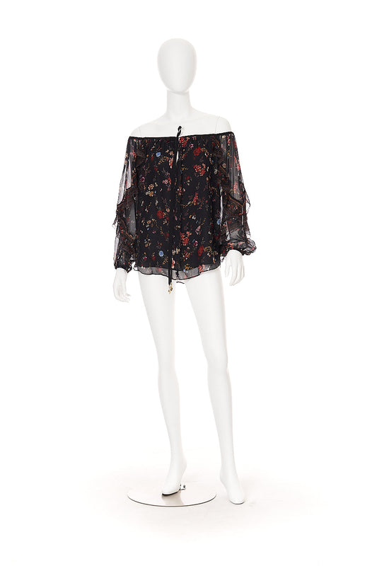 BLOUSON DROP SHOULDER BLOUSE