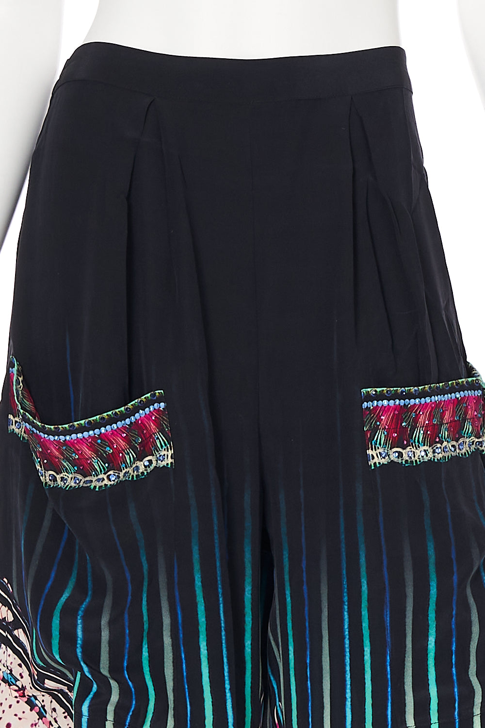 WIDE LEG TROUSER WITH FRONT POCKETS
