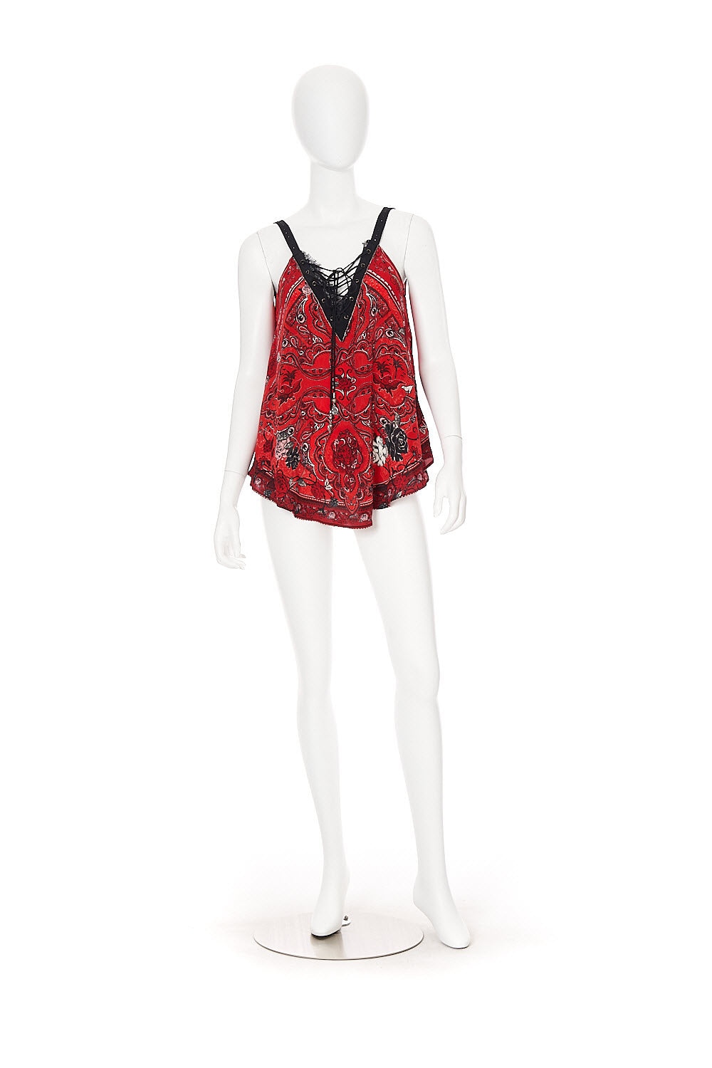 LACE UP EYELET CAMI
