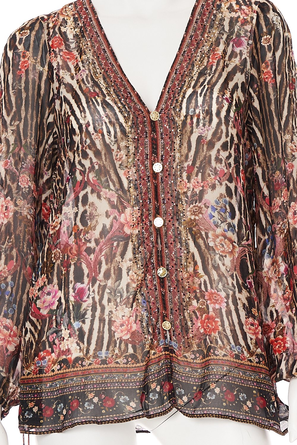 LACE UP SIDE BLOUSE