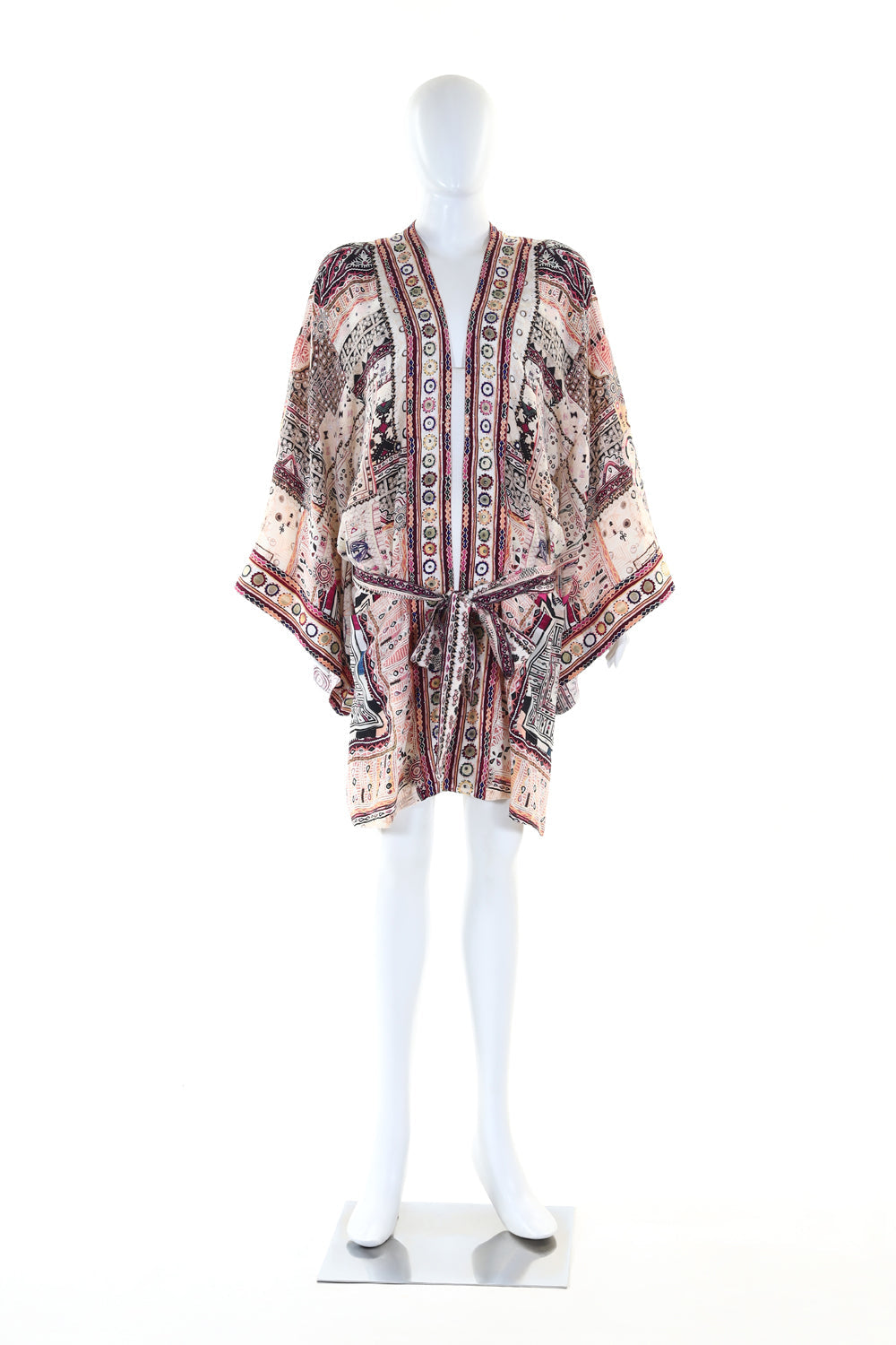 KIMONO WITH TIE BELT