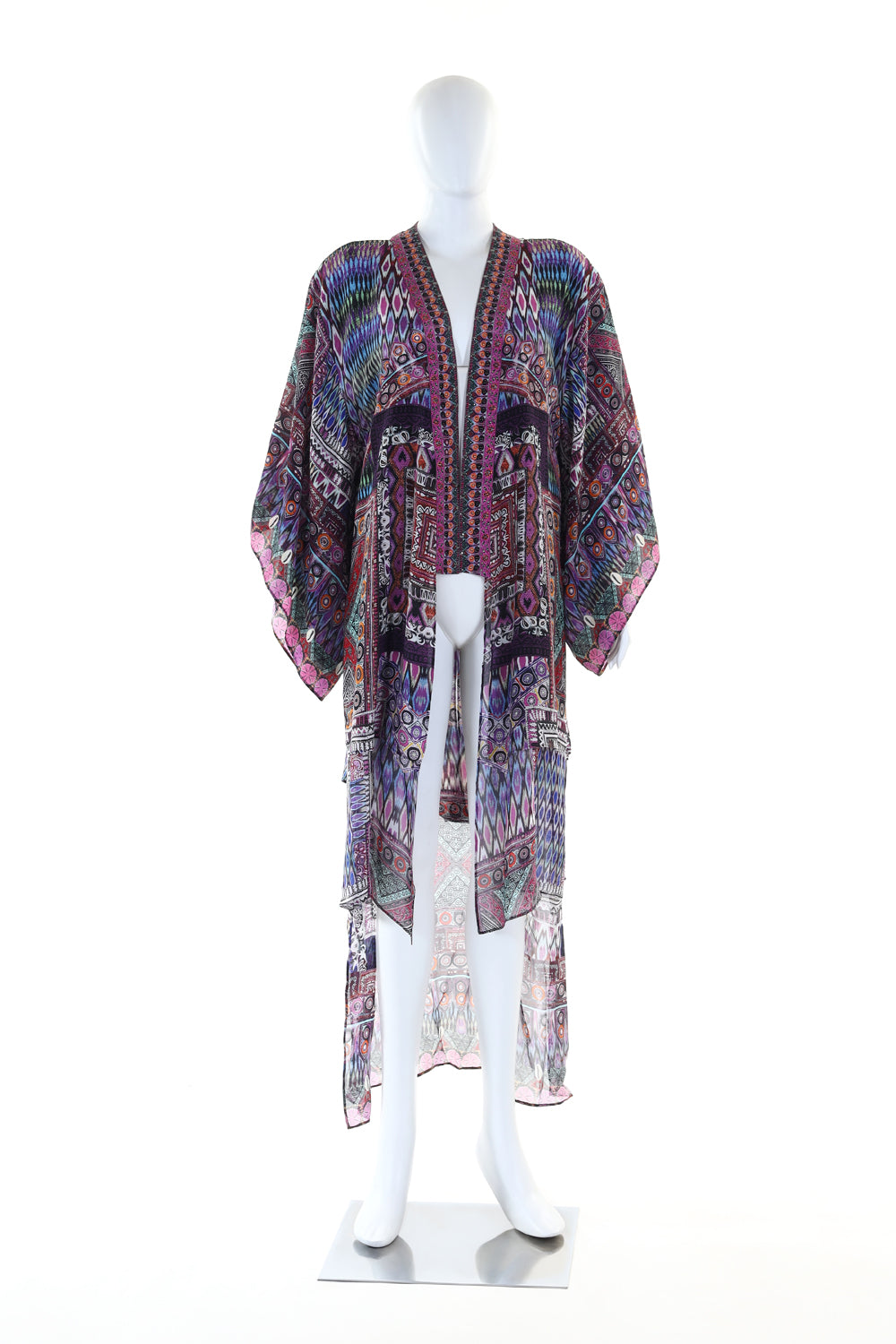 KIMONO WITH LONG UNDERLAY