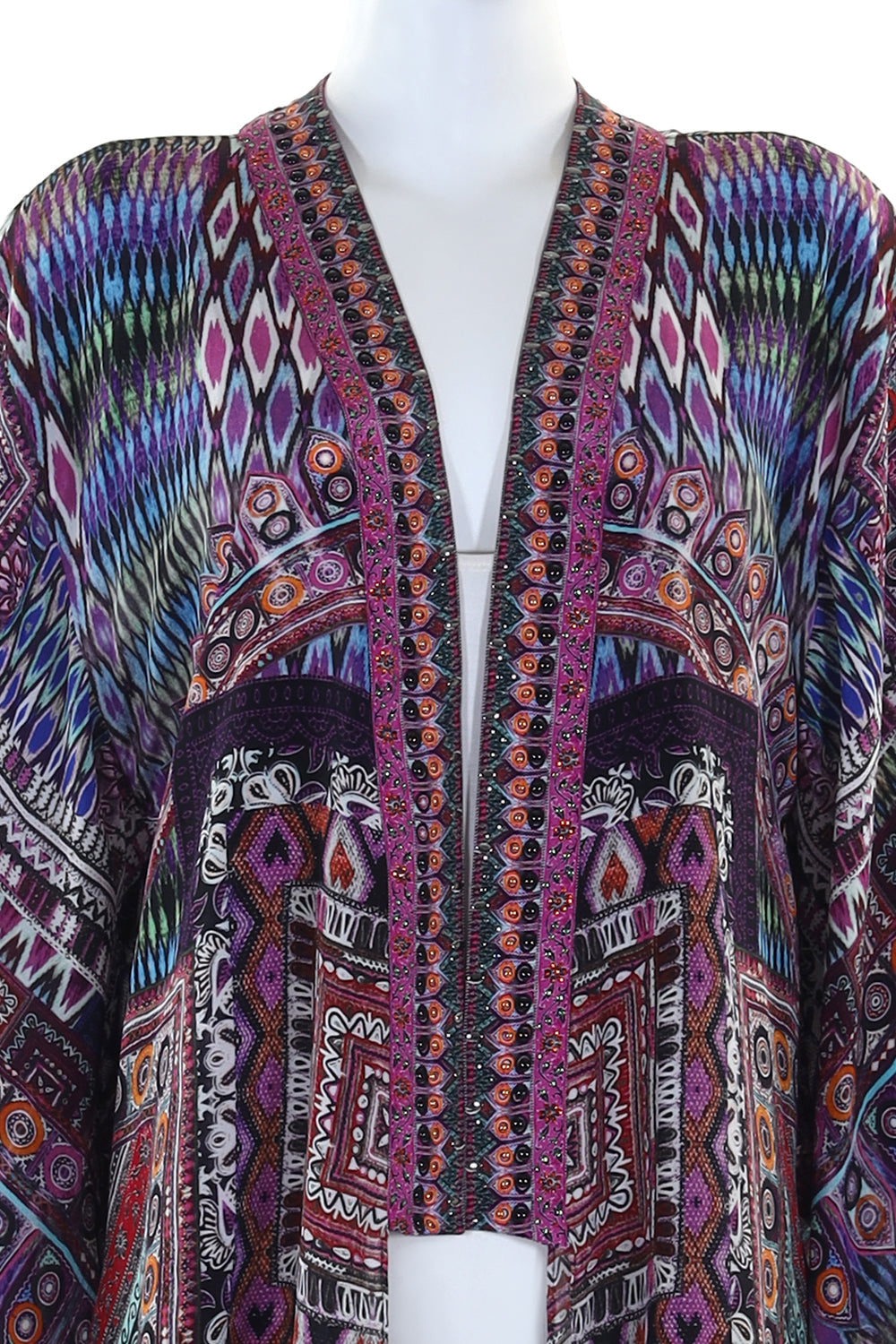 KIMONO WITH LONG UNDERLAY