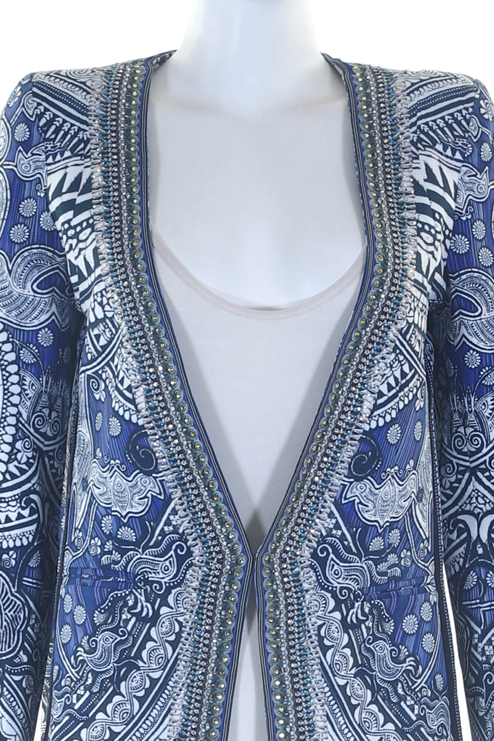 JACKET WITH TIE BACK DETAIL