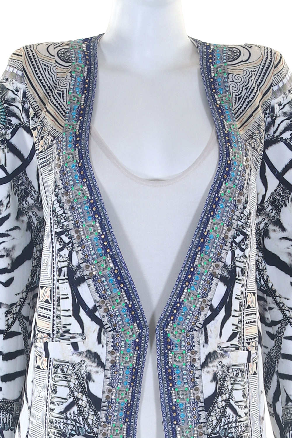 JACKET WITH TIE BACK