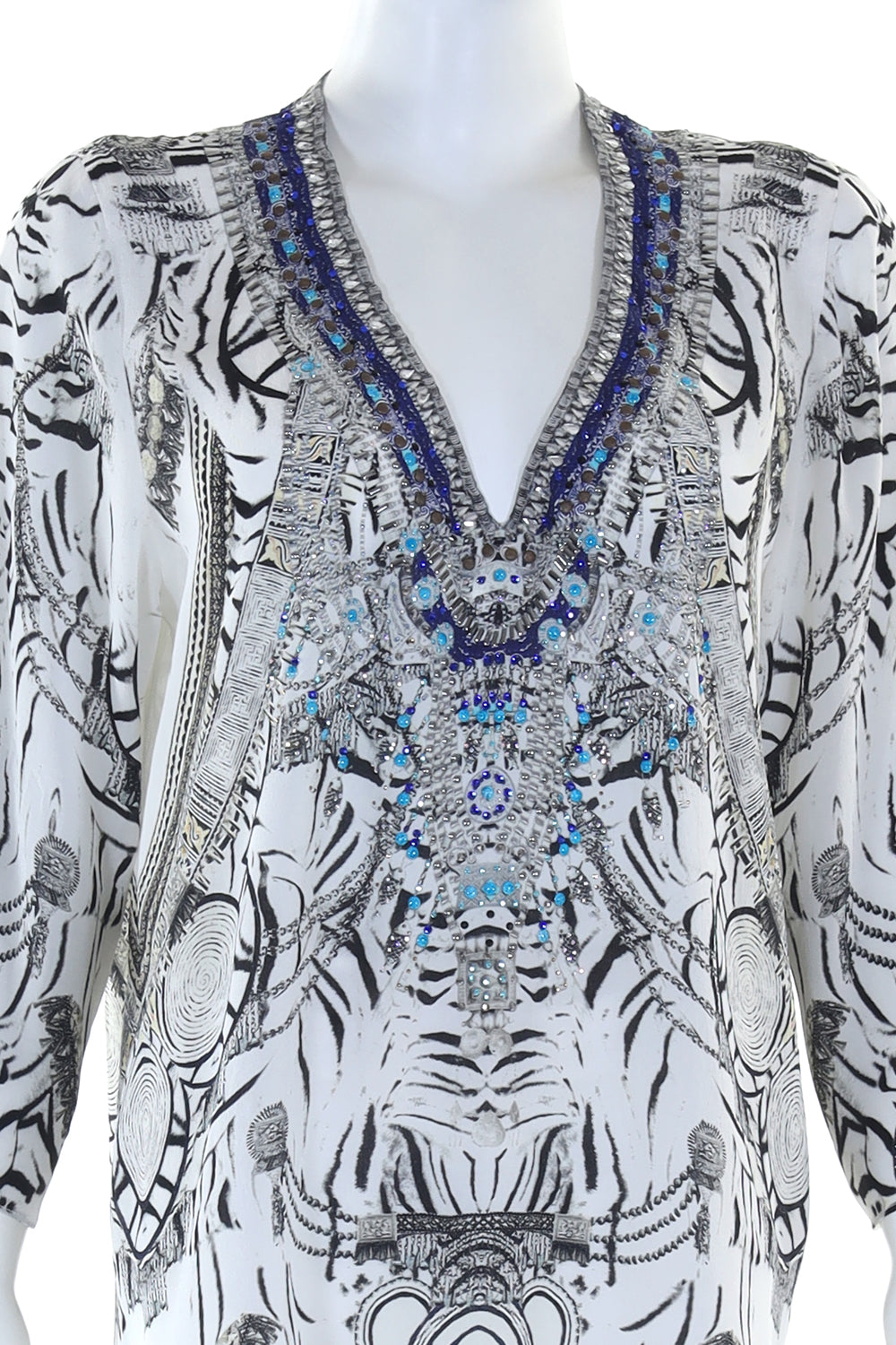 V-NECK OVERSIZED BLOUSE