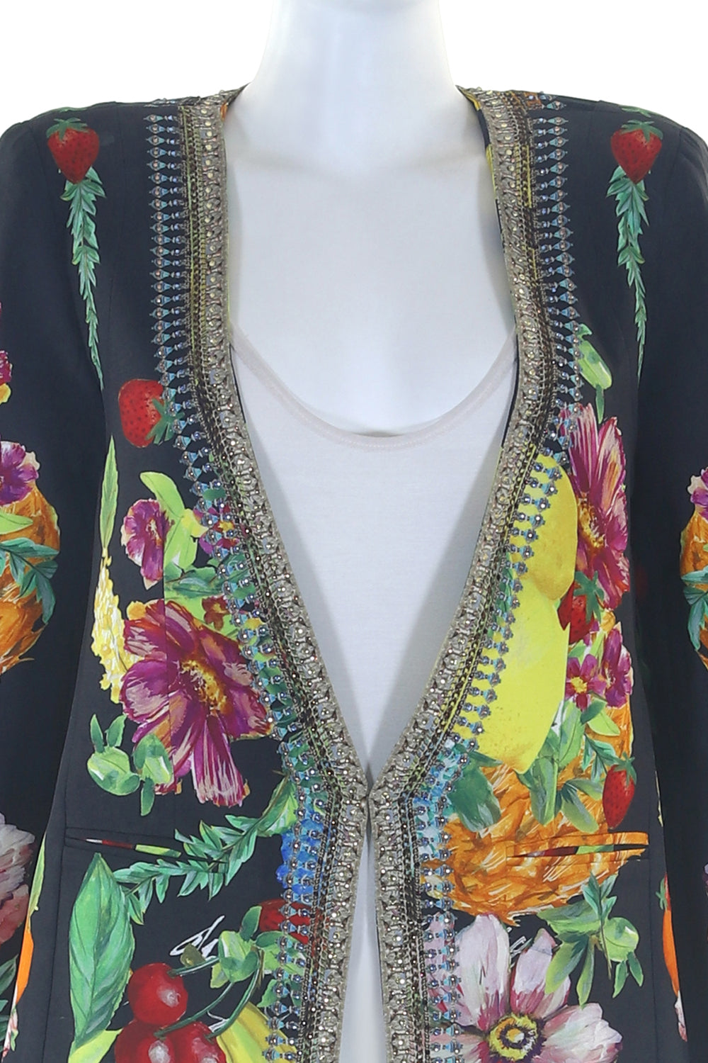 JACKET WITH TIE BACK