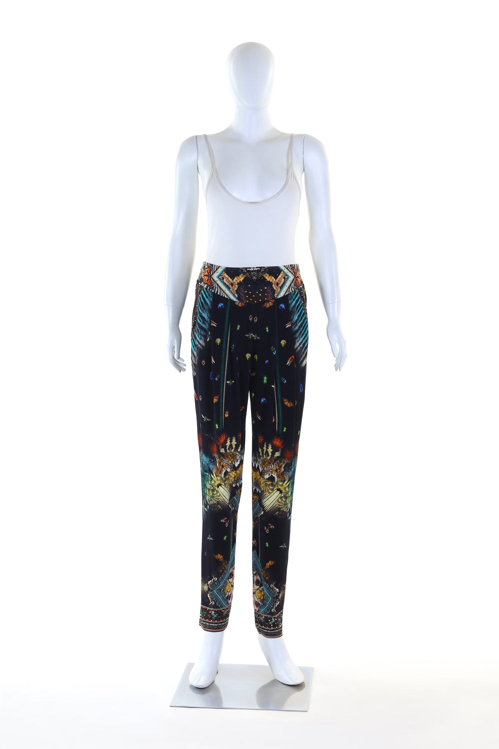 HAREM PANT WITH FRONT PLEATS