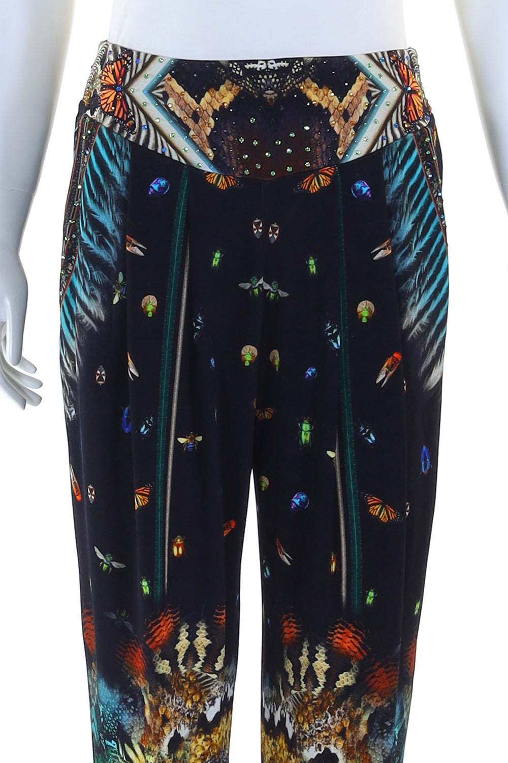 HAREM PANT WITH FRONT PLEATS