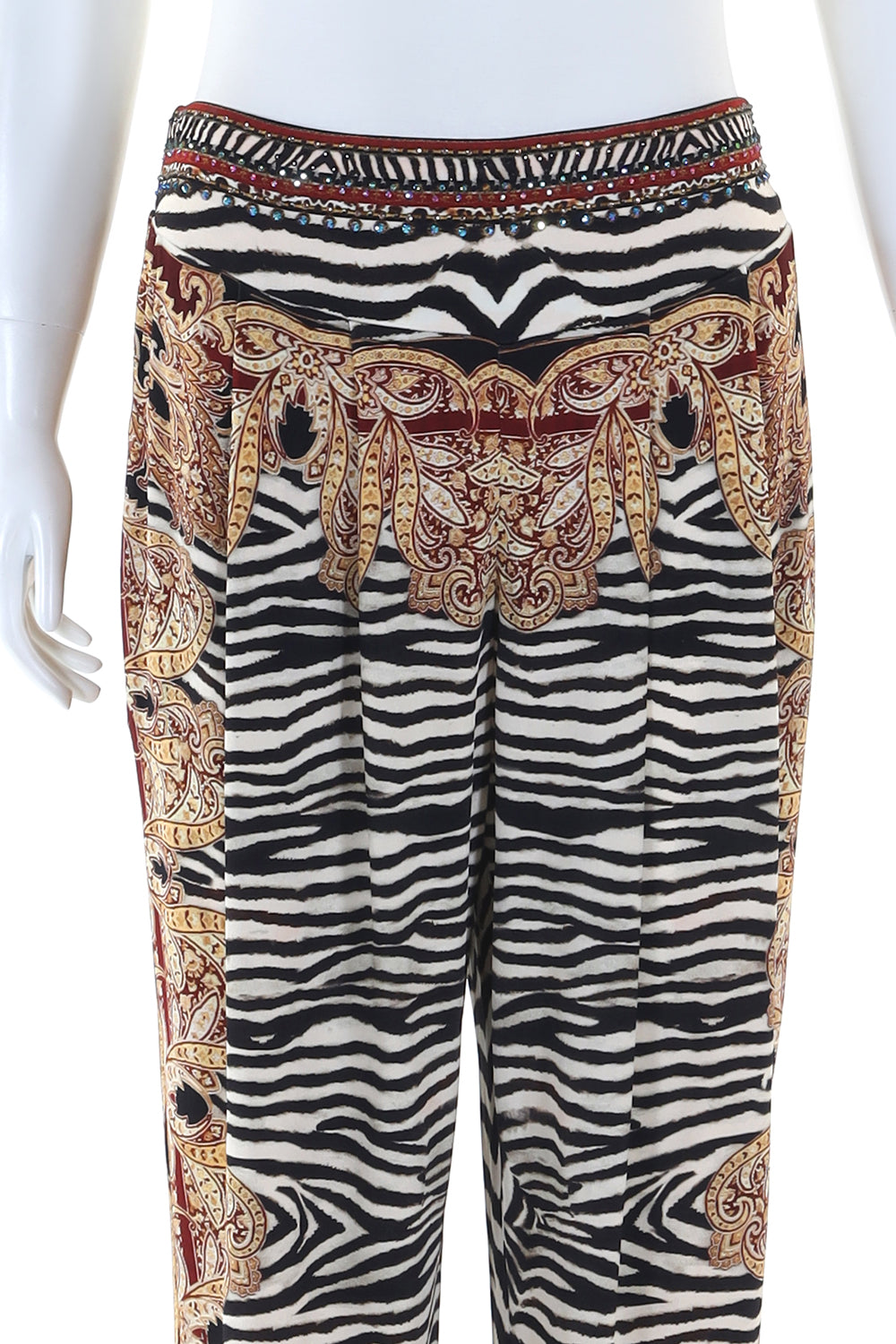 HAREM PANTS WITH FRONT PLEATS