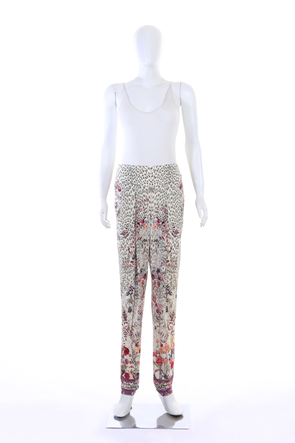 HAREM PANTS WITH FRONT PLEATS