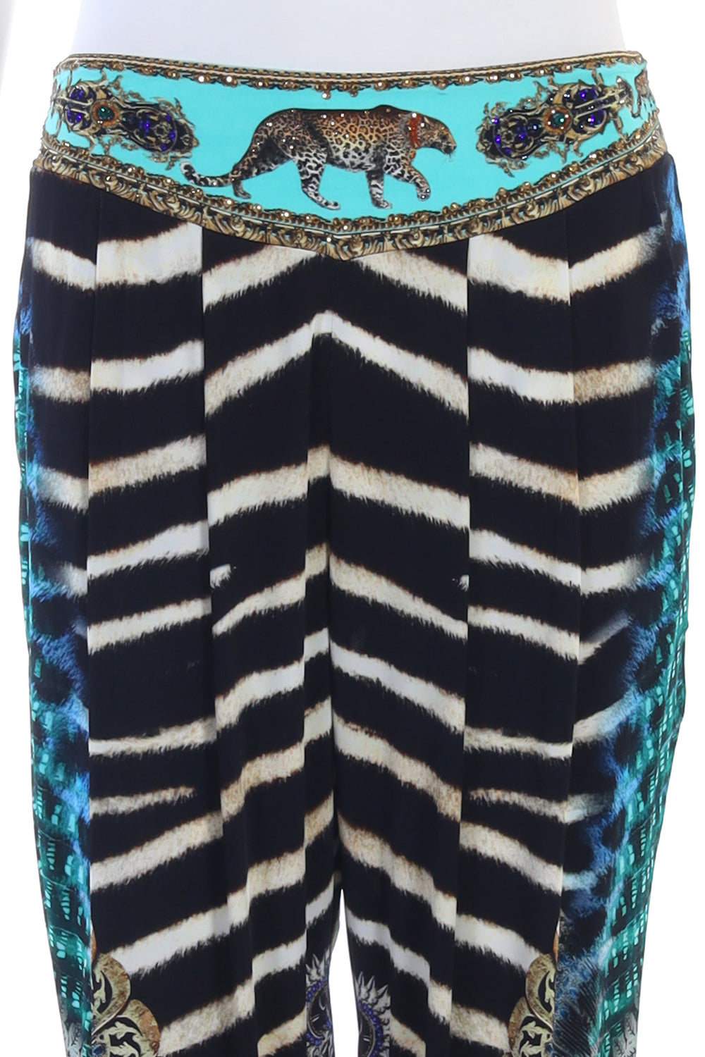 HAREM PANTS WITH FRONT PLEATS