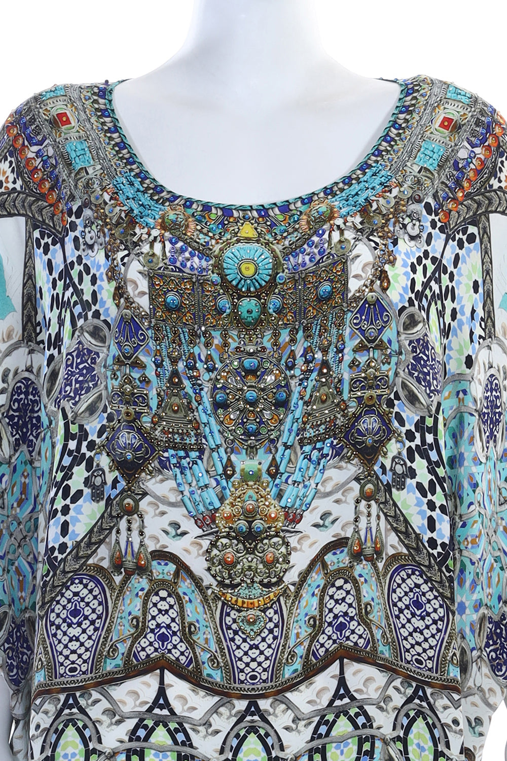 SHORT ROUND NECK KAFTAN