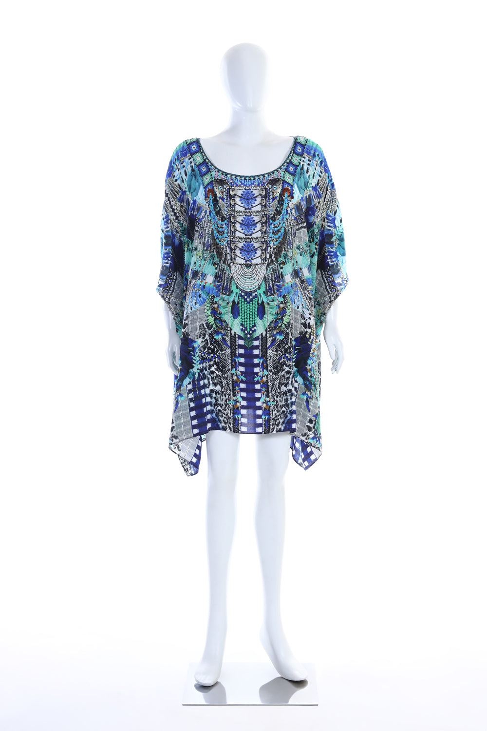SHORT ROUND NECK KAFTAN