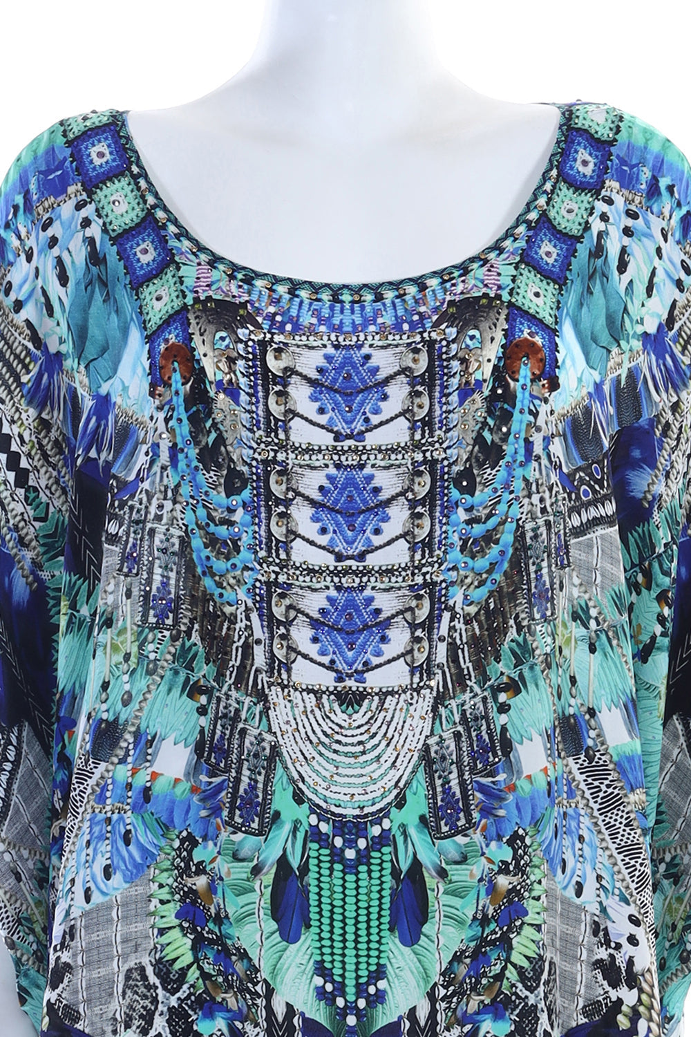 SHORT ROUND NECK KAFTAN