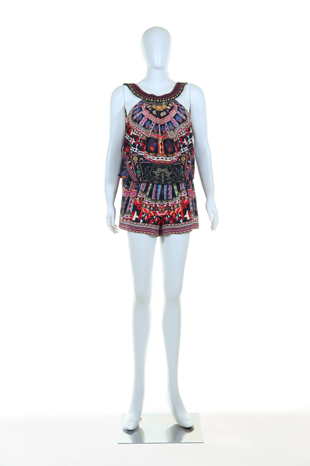 SHIRRED WAIST PLAYSUIT