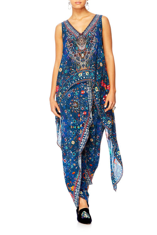 HIGH LOW CROSS OVERLAY TOP